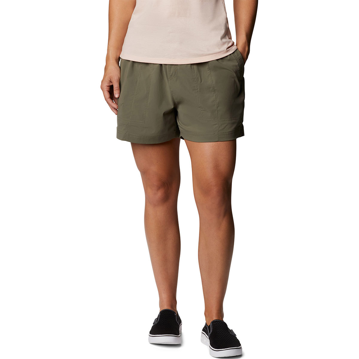 Columbia Uptown Crest Shorts for Women Large Stone Green product image