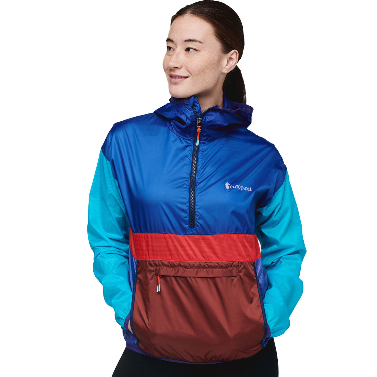 Cotopaxi Teca Windbreaker Half-Zip Jacket for Women Medium Sailor's Sun product image