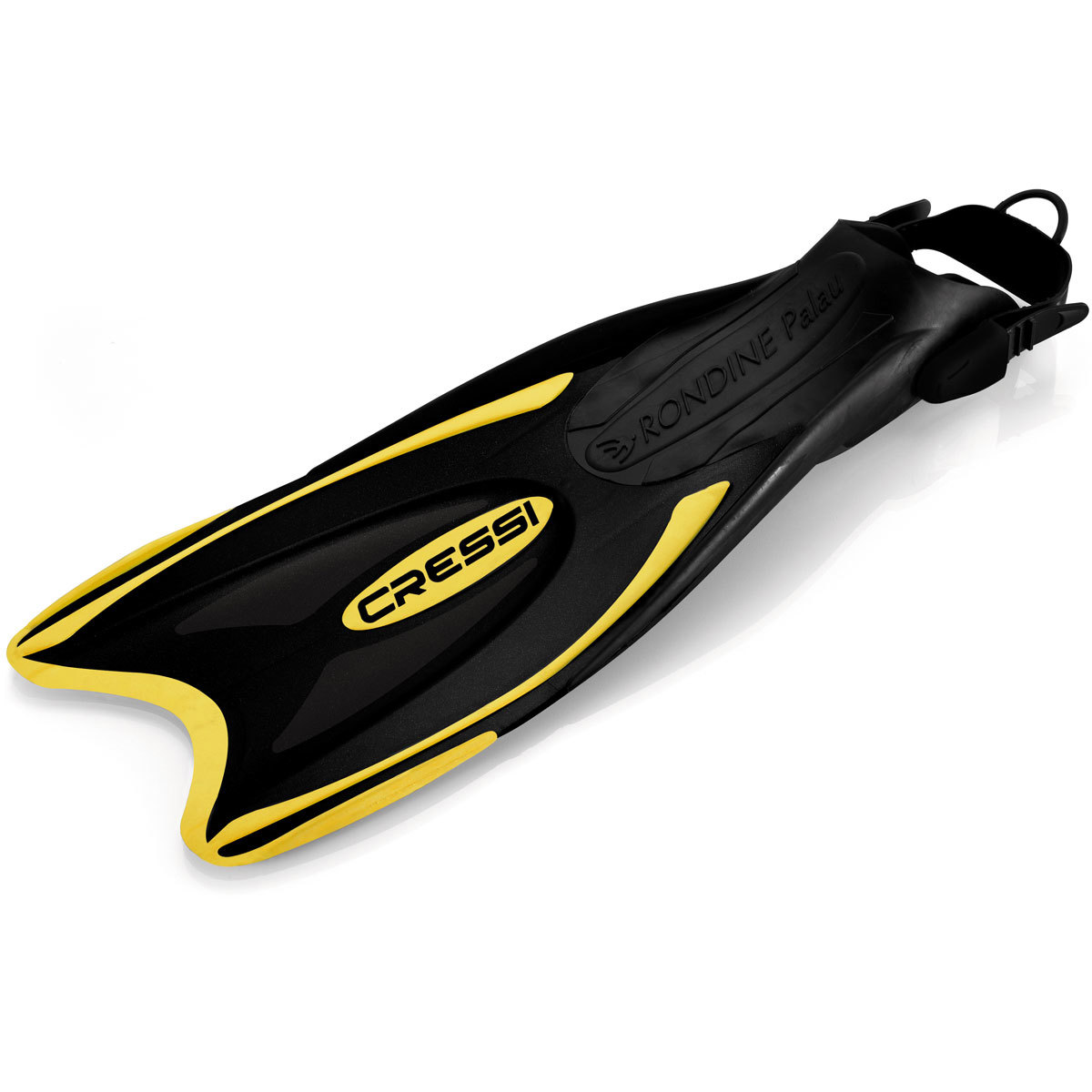 Photos - Product Cressi Sub Cressi Palau Long Adjustable Fins  Medium/Large Yellow (LAF)