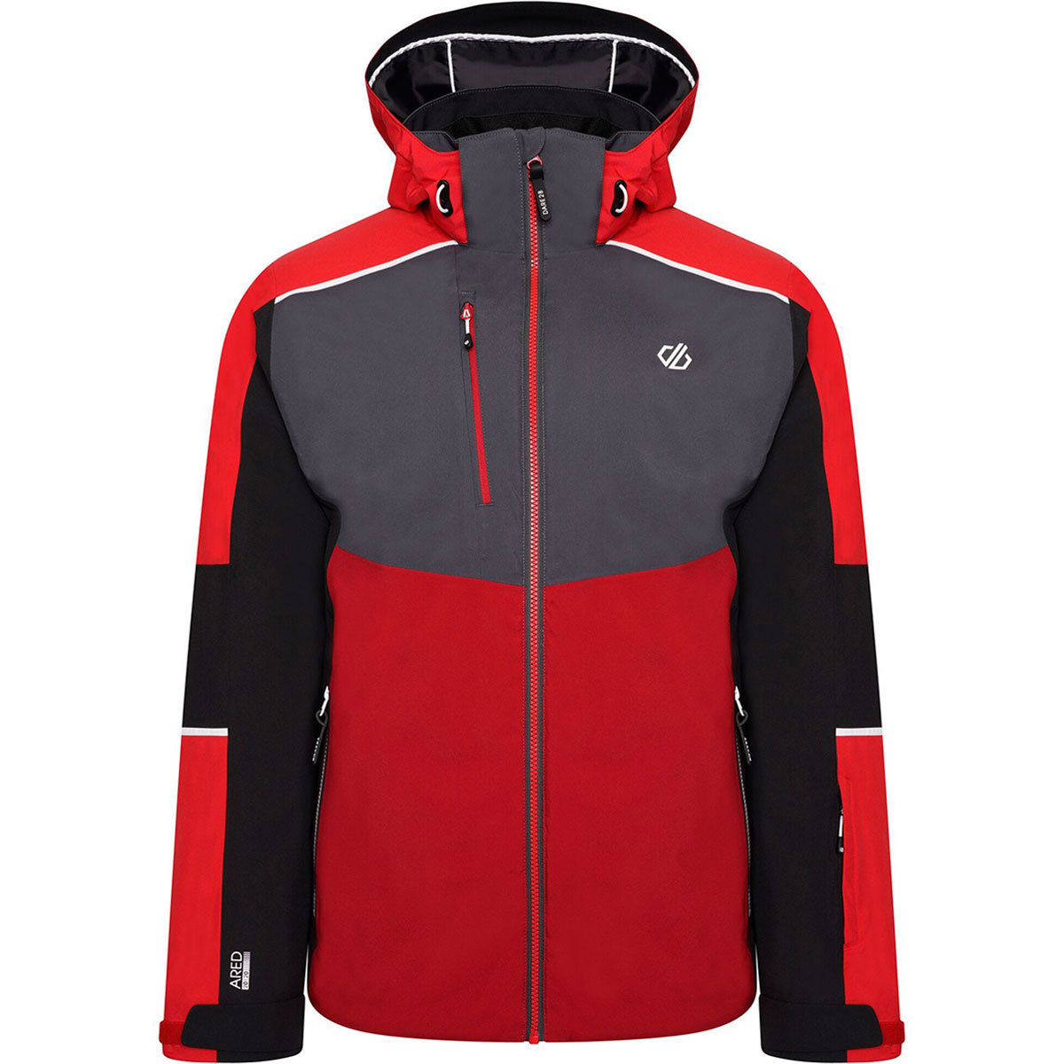 Dare 2b Intermit III Waterproof Ski Jacket for Men Chinese Red/Ebony Grey XX-Large product image