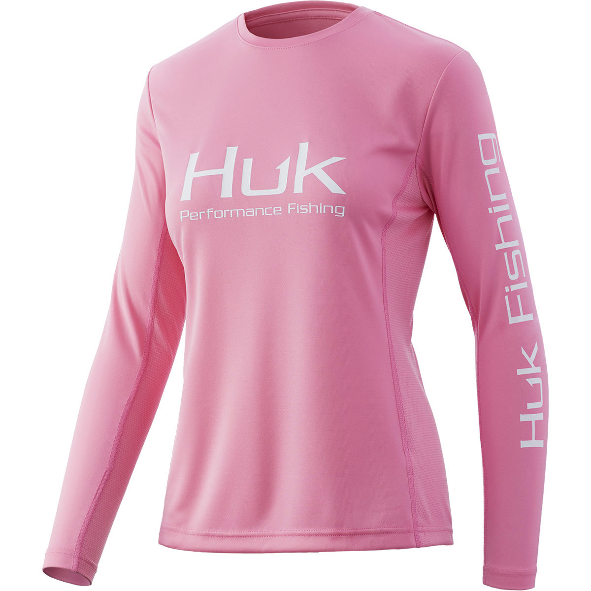 Huk Icon X Long Sleeve Shirt for Women Medium Salmon Pink product image