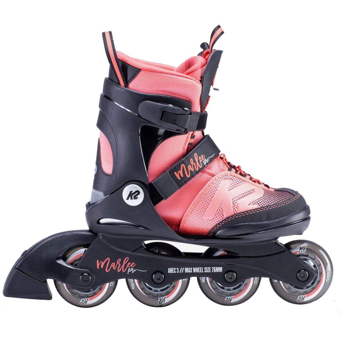 K2 Skate Youth Marlee Pro Pack Inline Skates Urban Cuff Black Coral Size 15 for sale online eBay