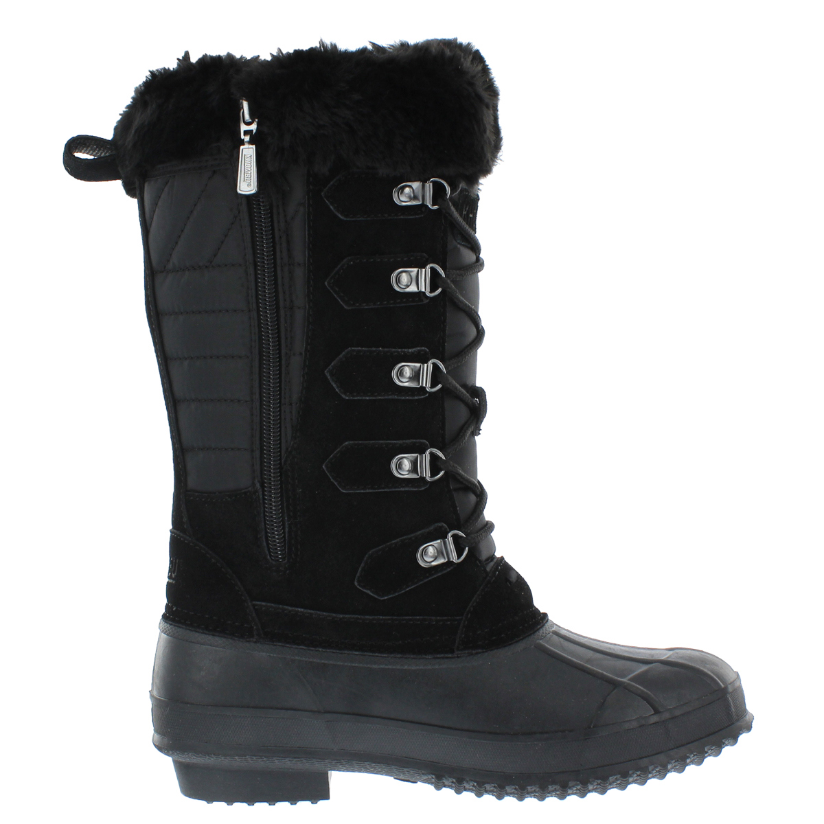 Khombu Caelyn Waterproof Winter Duck Boots for Women 10 Black product image