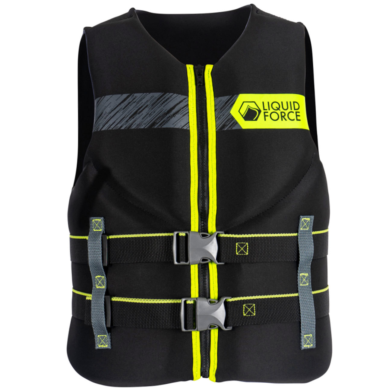 Liquid Force Hinge Classic CGA Life Vest for Men Black/Green XX-Large product image