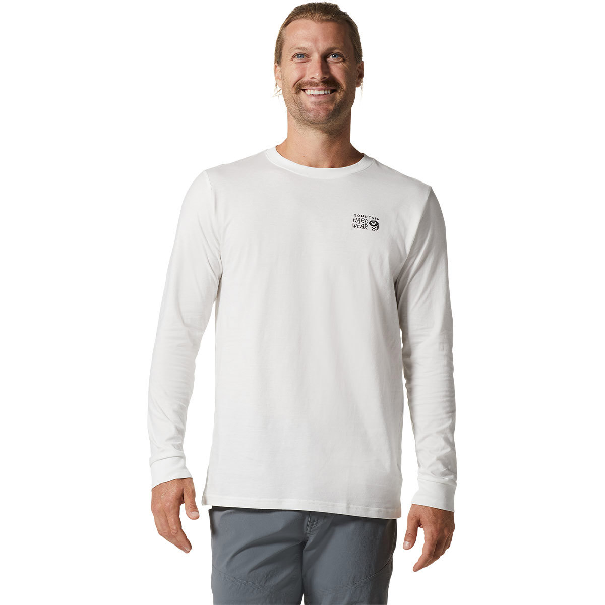 Mountain Hardwear MHW Logo in a Box Long Sleeve Shirt for Men Fogbank XX-Large product image