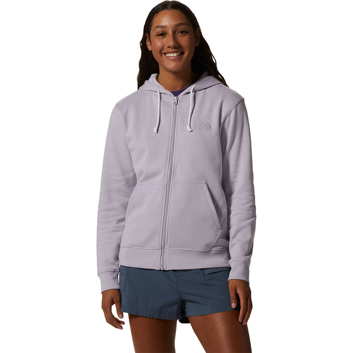 Mountain Hardwear MHW Logo Full Zip Jacket for Women Small Purple Dawn product image