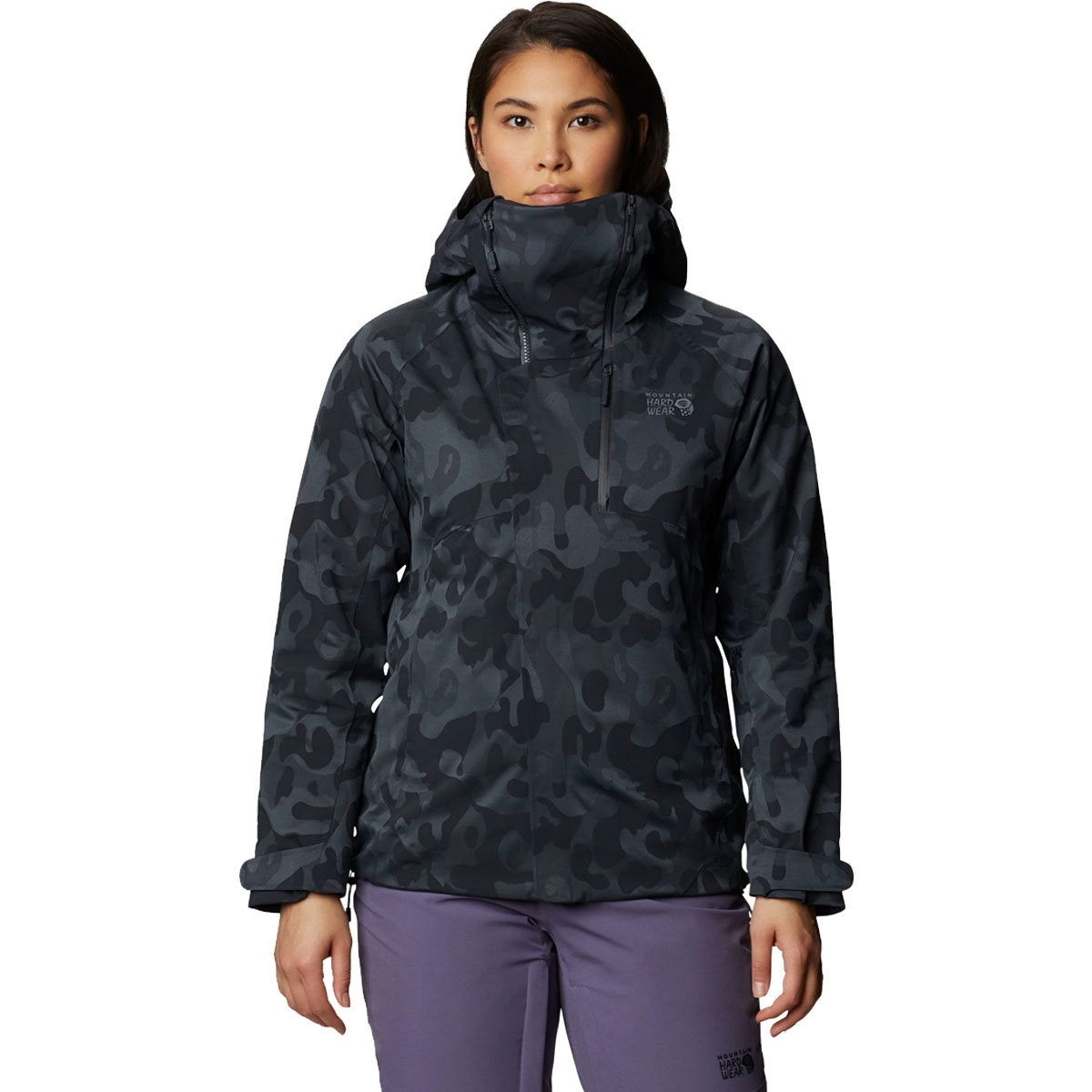 Mountain Hardwear Powder Quest Light Insulated Jacket for Women Large Dark Storm Jacquard product image