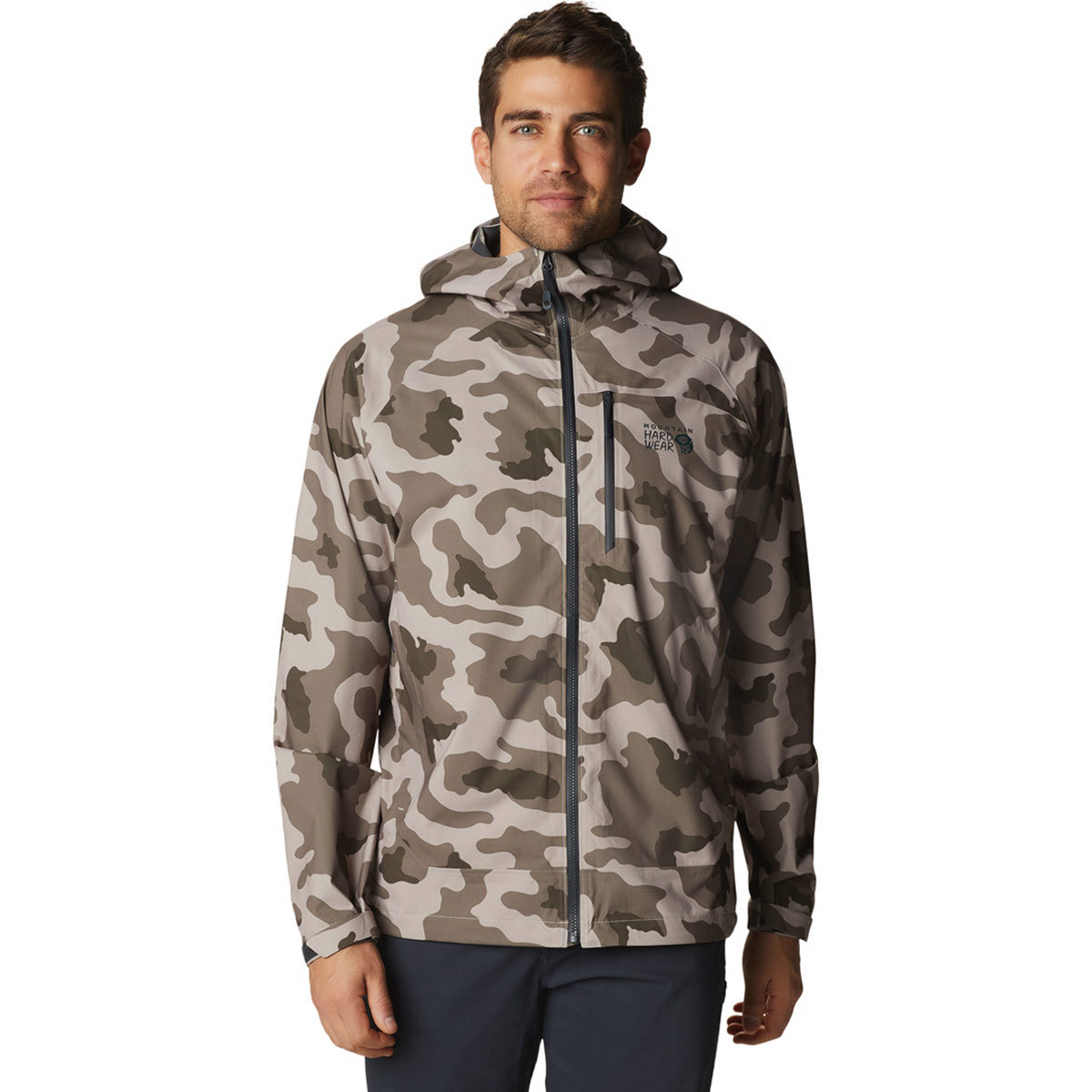 Mountain Hardwear Stretch Ozonic Jacket for Men Small Badlands Camo product image
