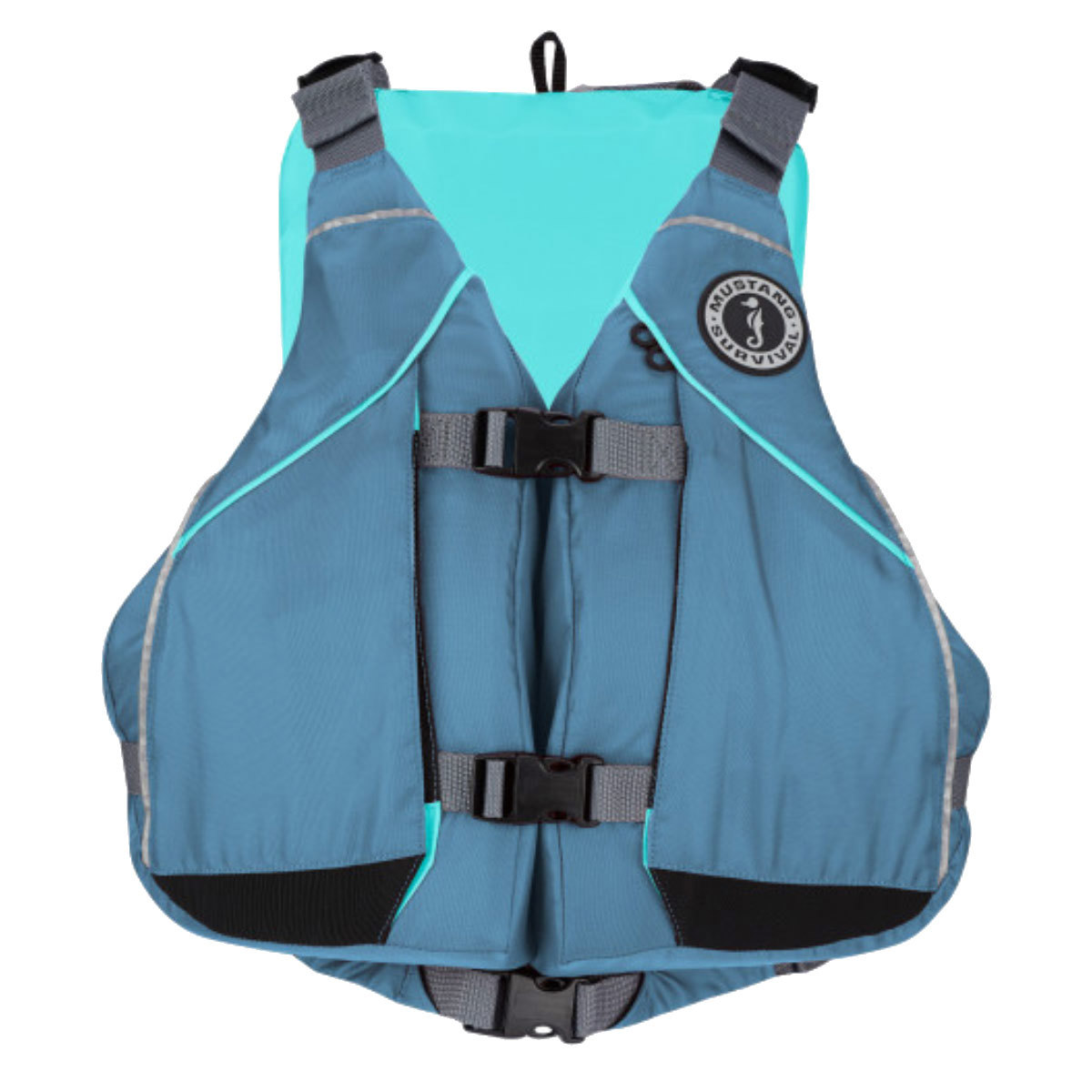 Mustang Survival Moxie Foam Vest for Women X-Small/Small Slate/Aqua product image