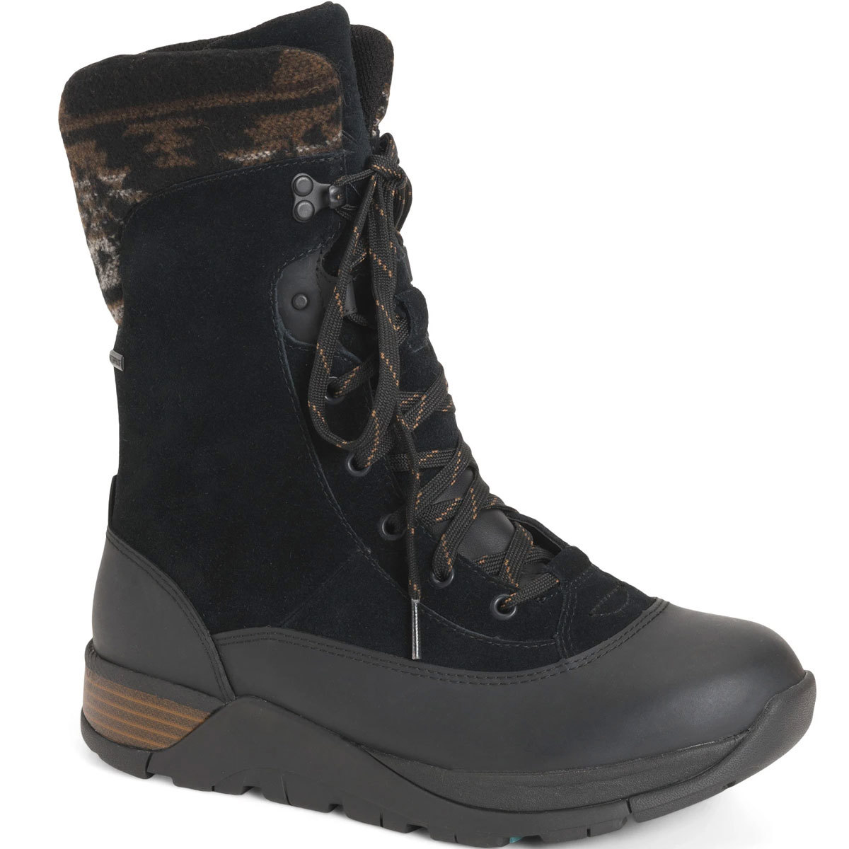 Muck Glacier Trek Arctic Apres II Lace Mid Boots for Women 8 BLACK product image