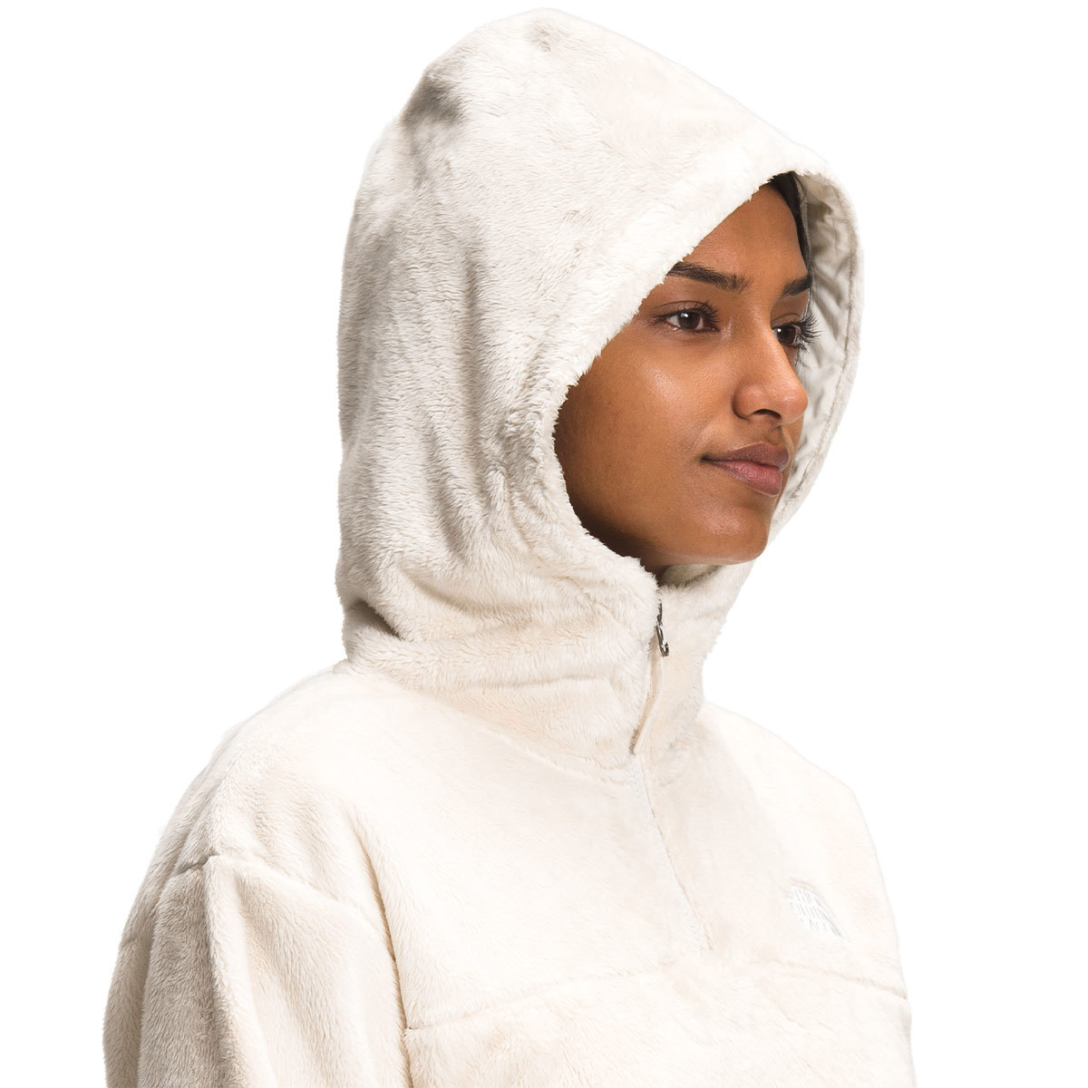 The North Face Osito 1/4 Zip Hoodie Jacket for Women Large Gardenia White product image
