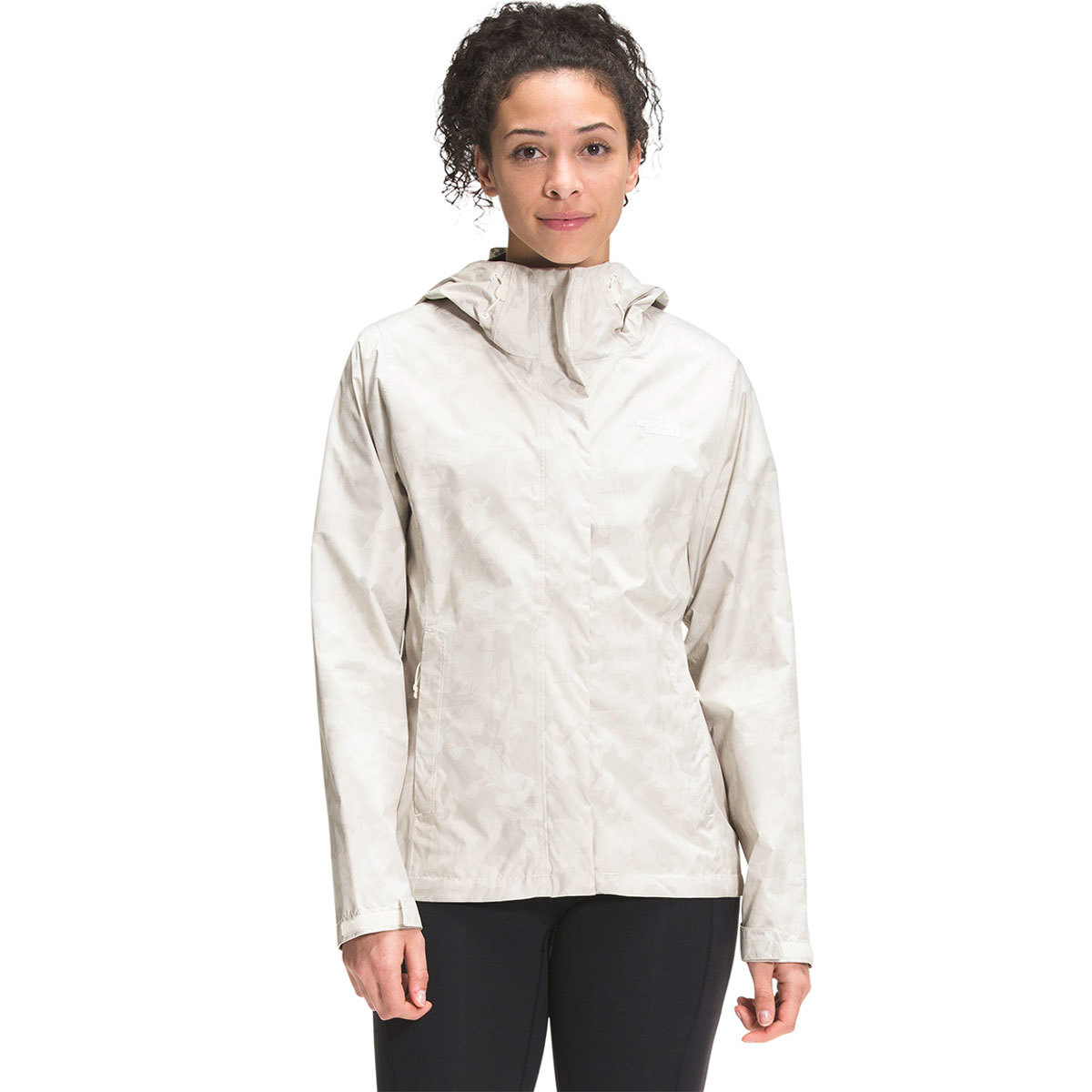 The North Face Printed Venture 2 Jacket for Women Large Gardenia White Scattershot Print product image