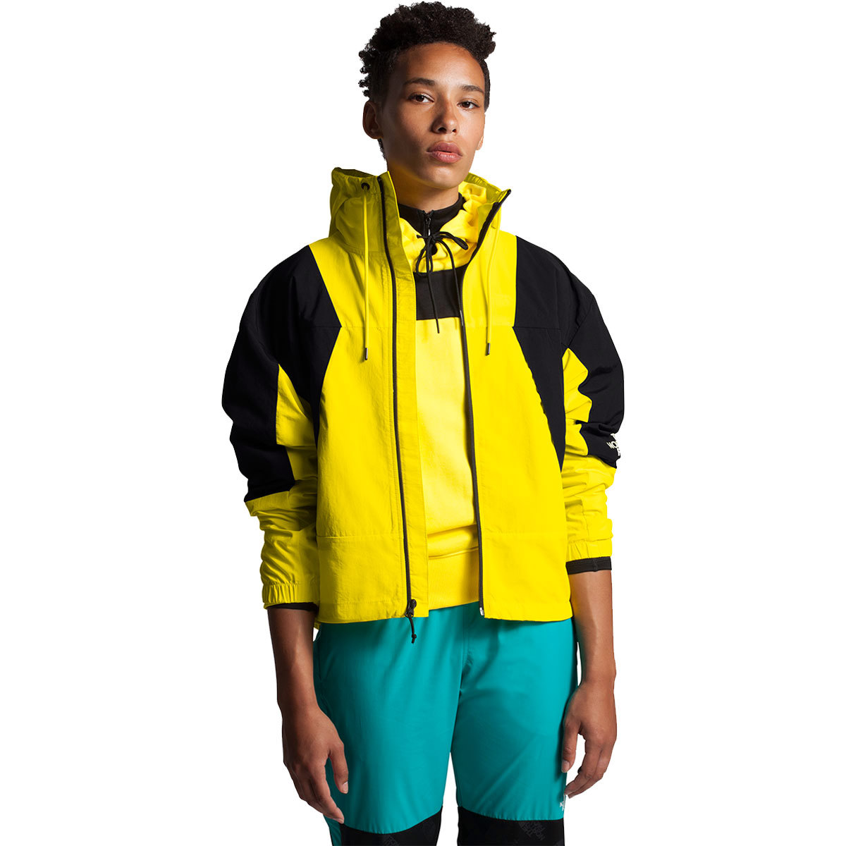 The North Face Peril Wind Jacket for Women Medium Tnf Lemon/Tnf Black product image