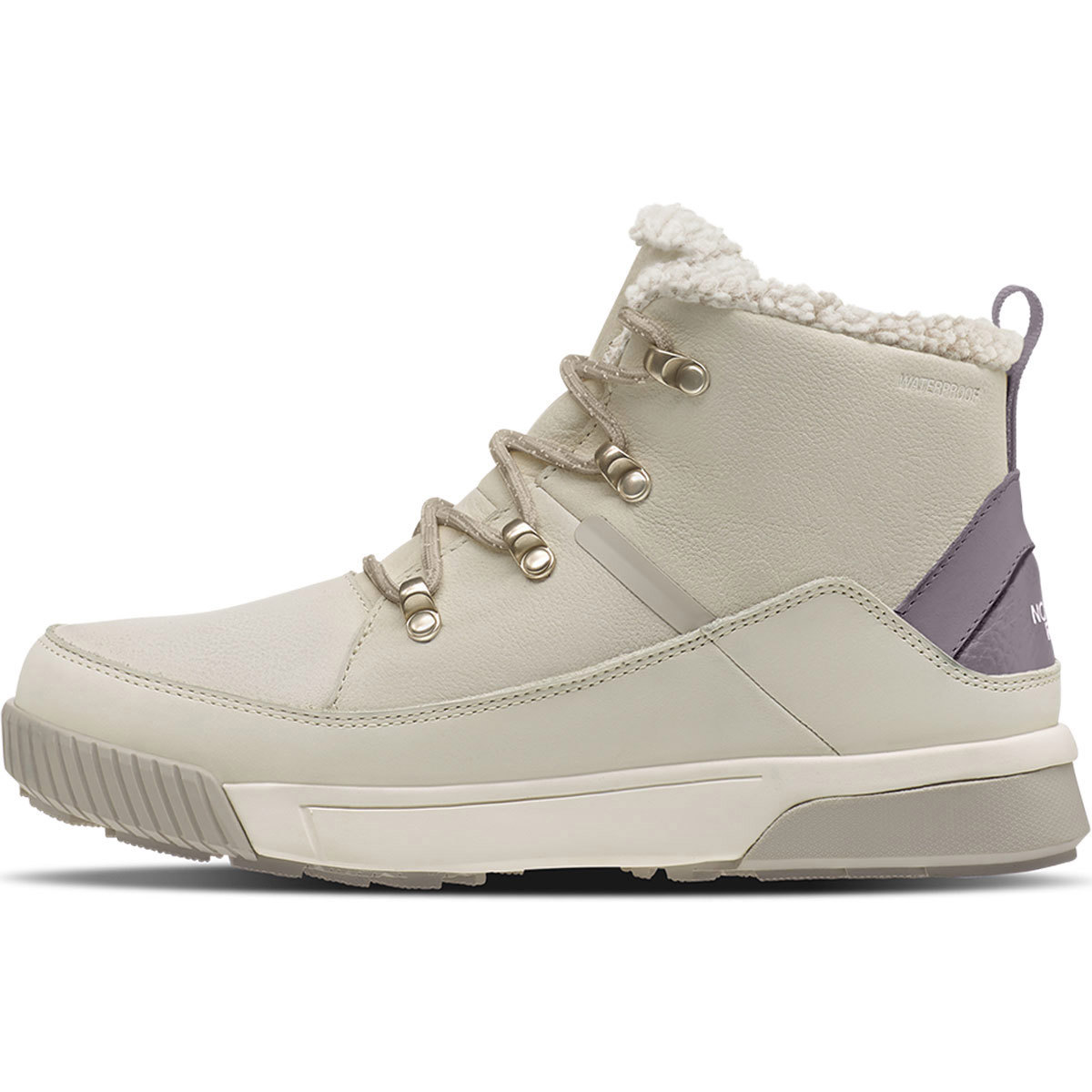 The North Face Sierra Mid Lace Waterproof Boots for Women 8.5 Gardenia White/Silver Grey product image