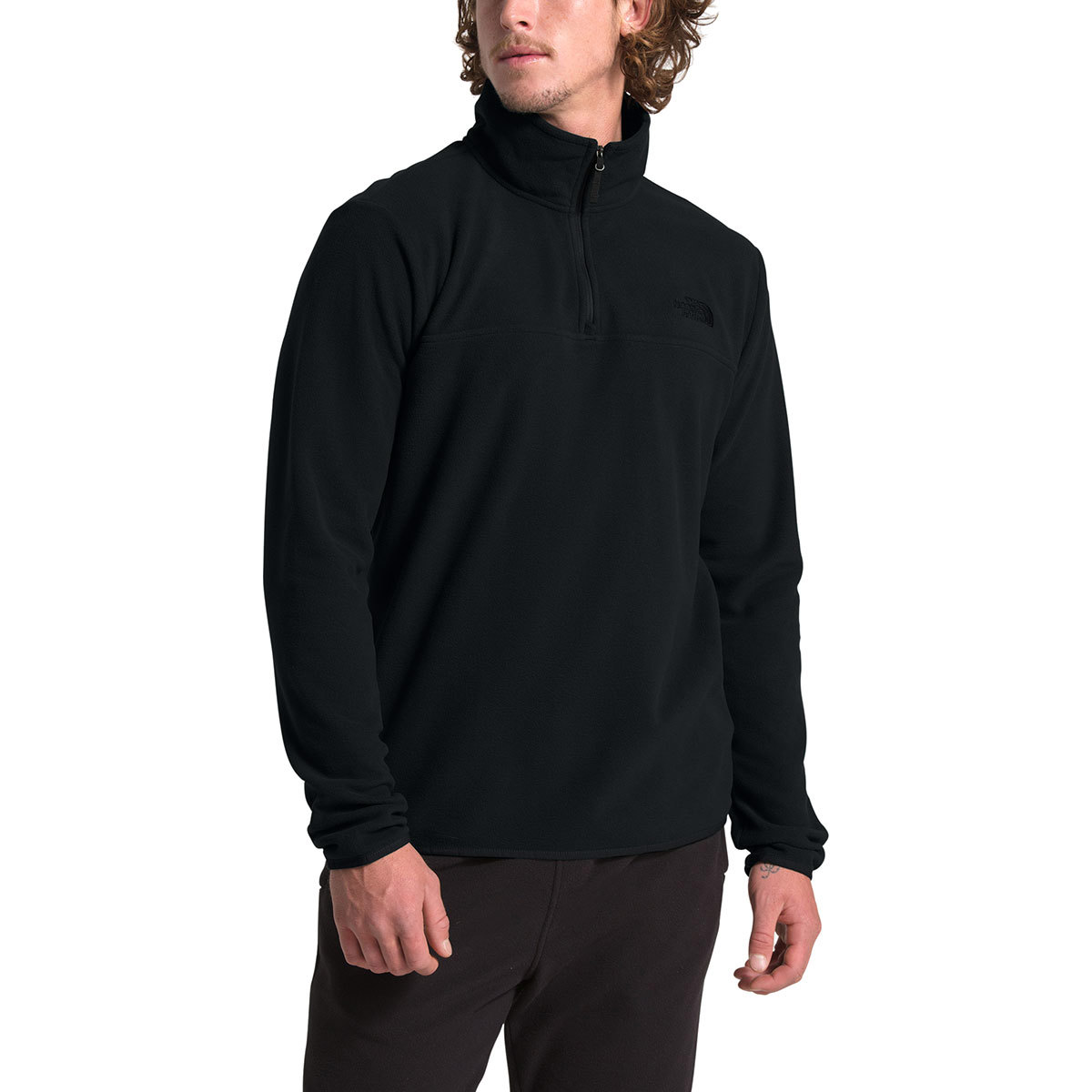 The North Face TKA Glacier 1/4 Zip Pullover Jacket for Men Large TNF Black/TNF Black product image