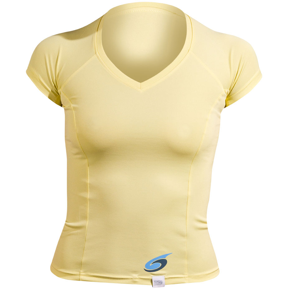 NeoSport Women's Short Sleeve Water Swim Shirt 10 Sunshine Yellow product image