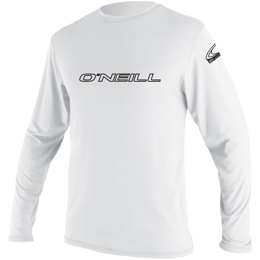 O'Neill Men's Basic Skin Long Sleeve Rash Tee Medium White product image