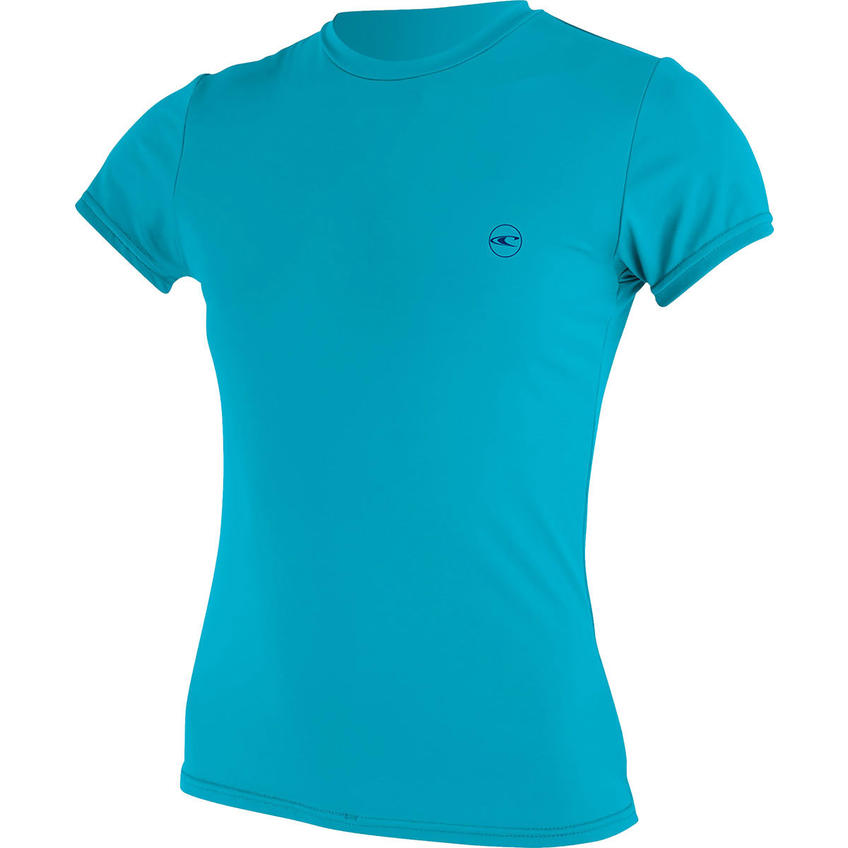 O'Neill Women's Basic Skin 30+ Short Sleeve Sun Shirt Large Turquoise product image