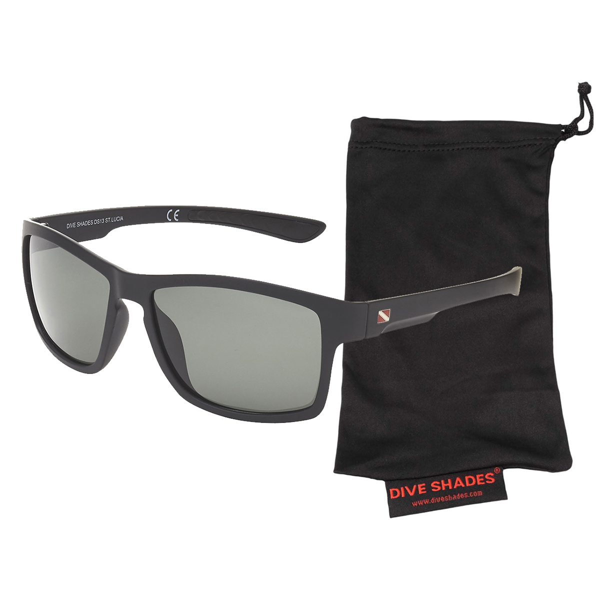 Dive Shades Oceana II Polarized Sunglass with Micro-Fiber Case, Matte Demi/G15 Traditional