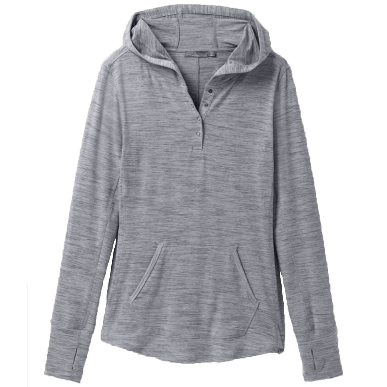 PrAna Sol Protect Hoodie for Women Heather Grey Medium product image