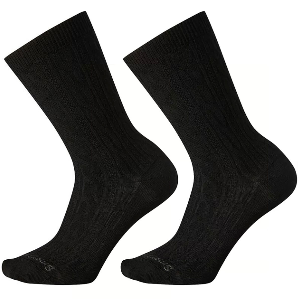 SmartWool Cable Crew Socks for Women, 2-Pack Small Black product image
