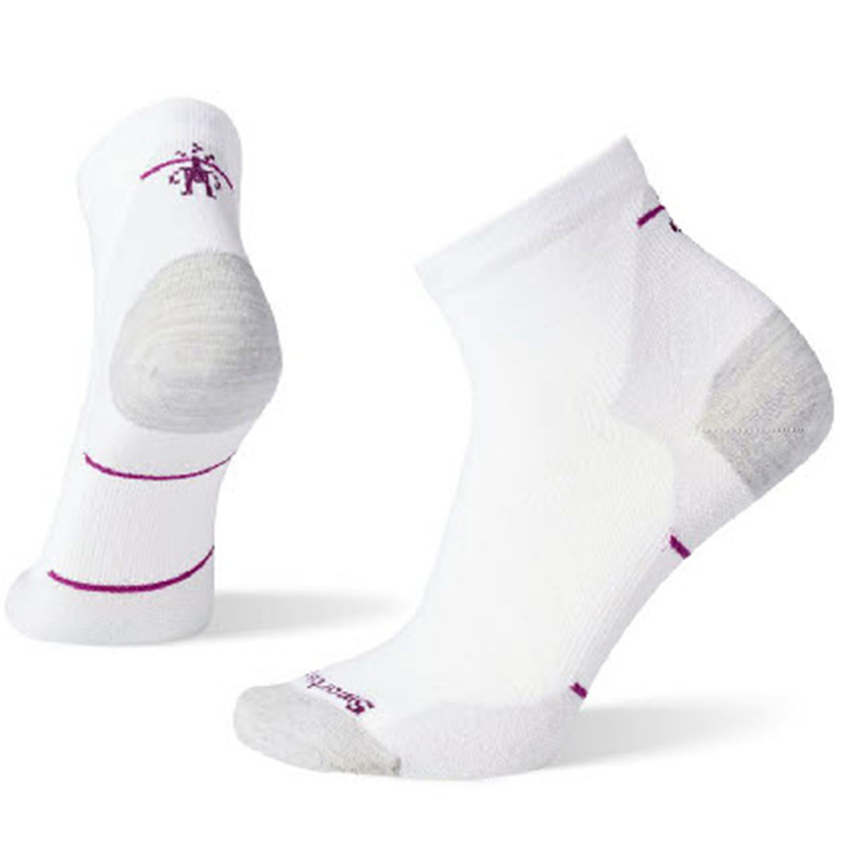 Smartwool Run Zero Cushion Ankle Socks for Women White Small product image