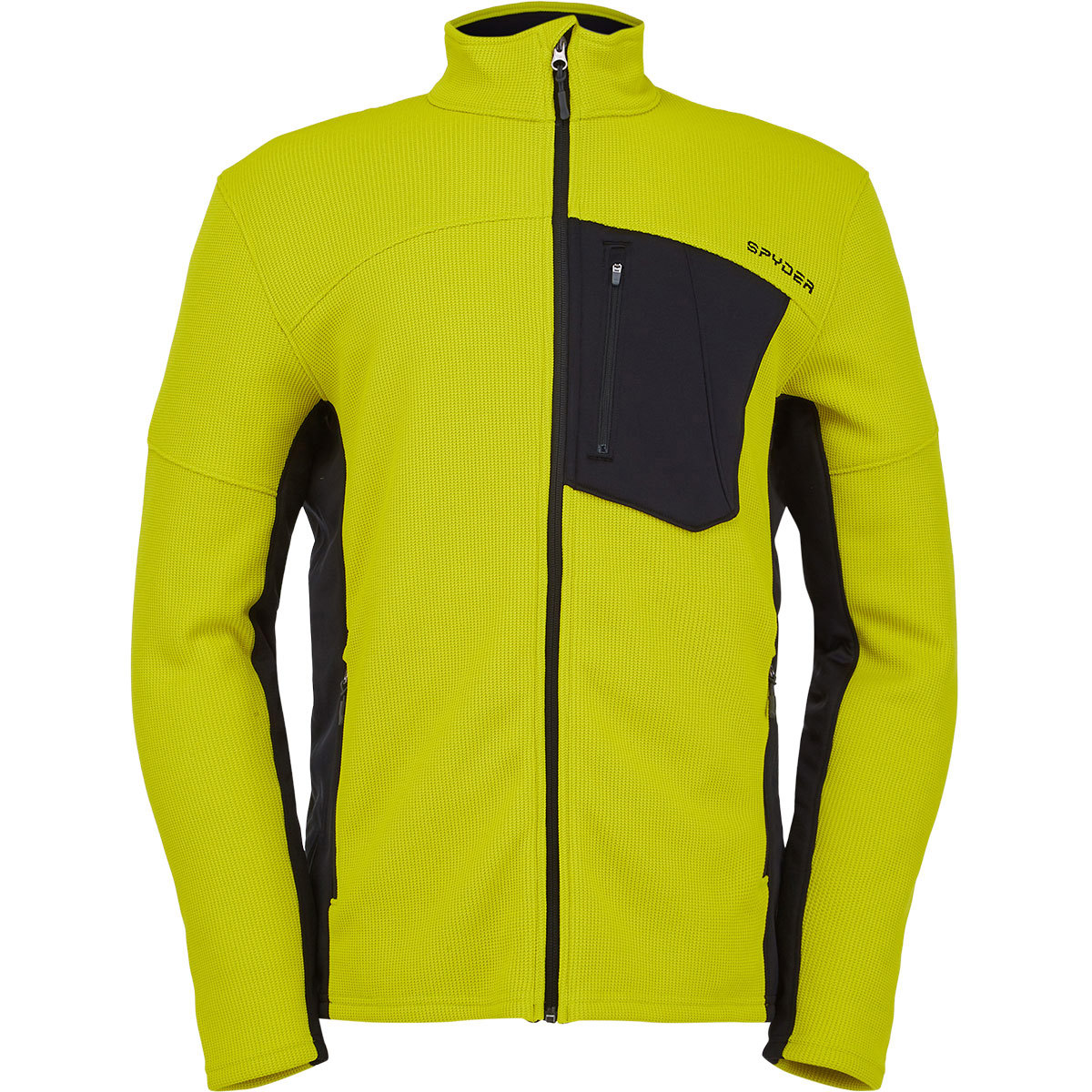 Spyder Bandit Full Zip Fleece Jacket for Men Medium Citron product image