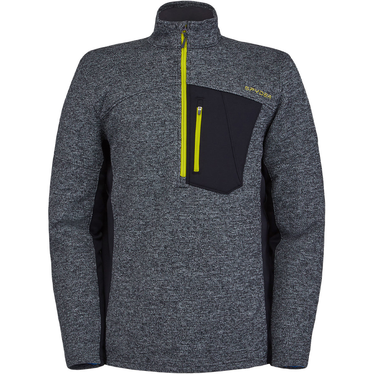 Spyder Bandit Half Zip Jacket for Men Black/Charcoal XX-Large product image