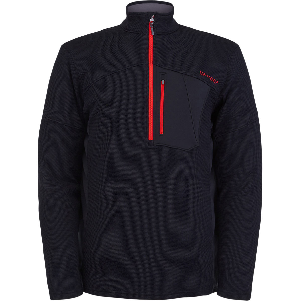 Spyder Bandit Half Zip Jacket for Men Black/Red Medium product image