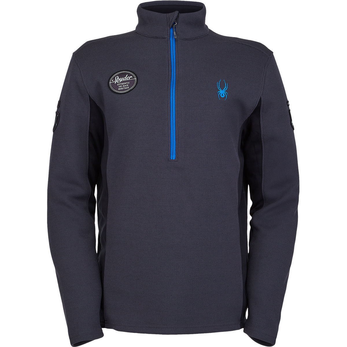 Spyder Bandit Wengen Half Zip Fleece Jacket for Men Small Ebony product image