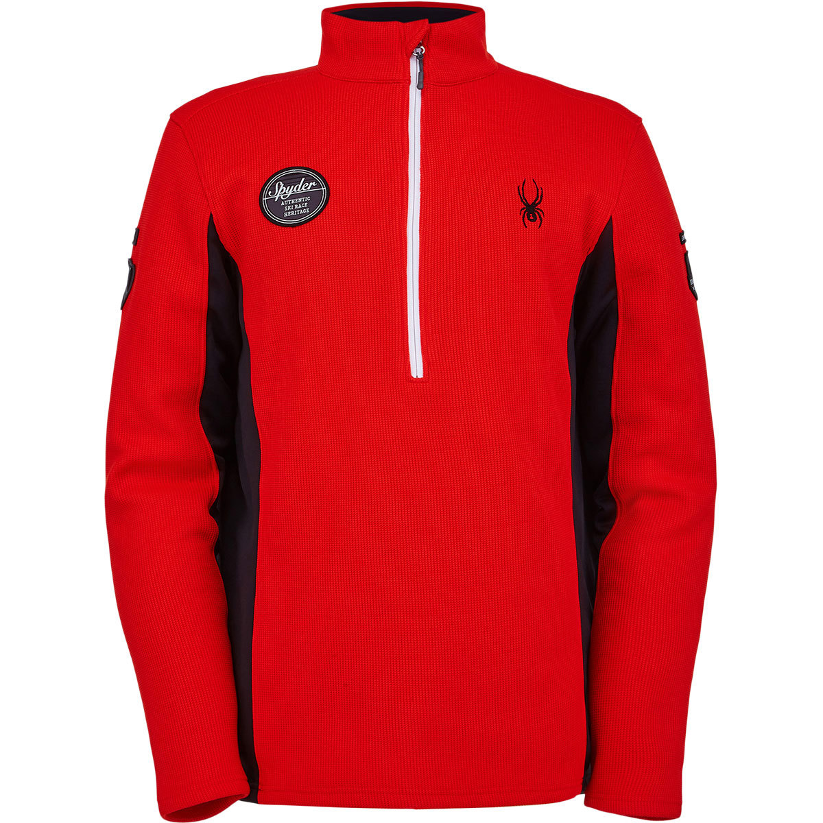Spyder Bandit Wengen Half Zip Fleece Jacket for Men Large Volcano product image