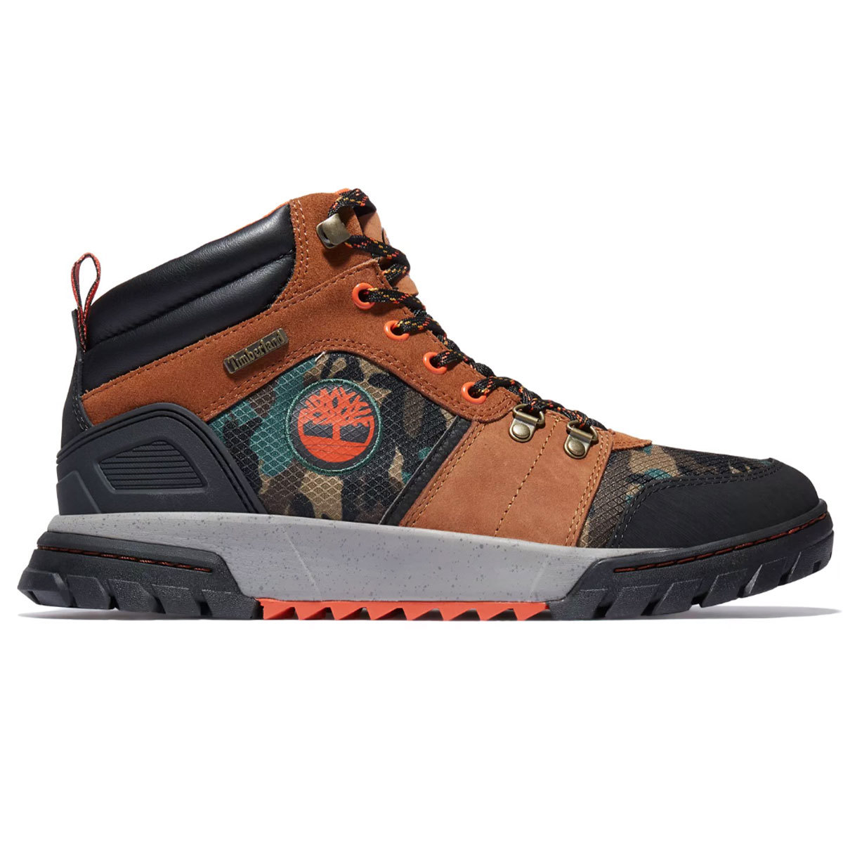 Timberland Boulder Trail Hiking Boots for Men 8 Brown Suede/Camo product image