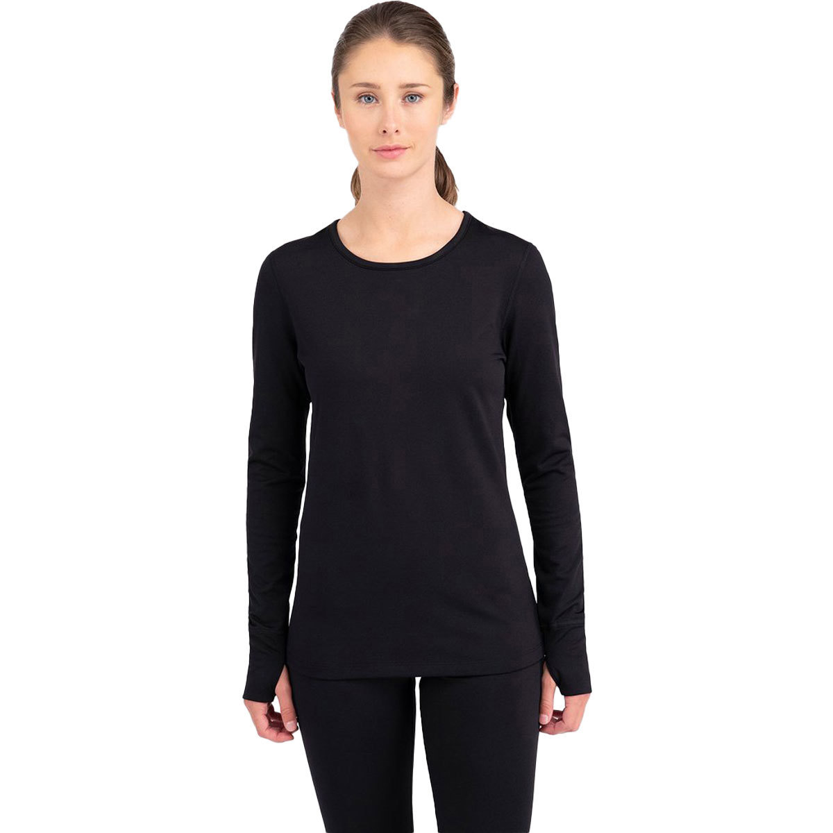 Terramar Below Zero 3.0 Performance Crew for Women X-Small Black product image