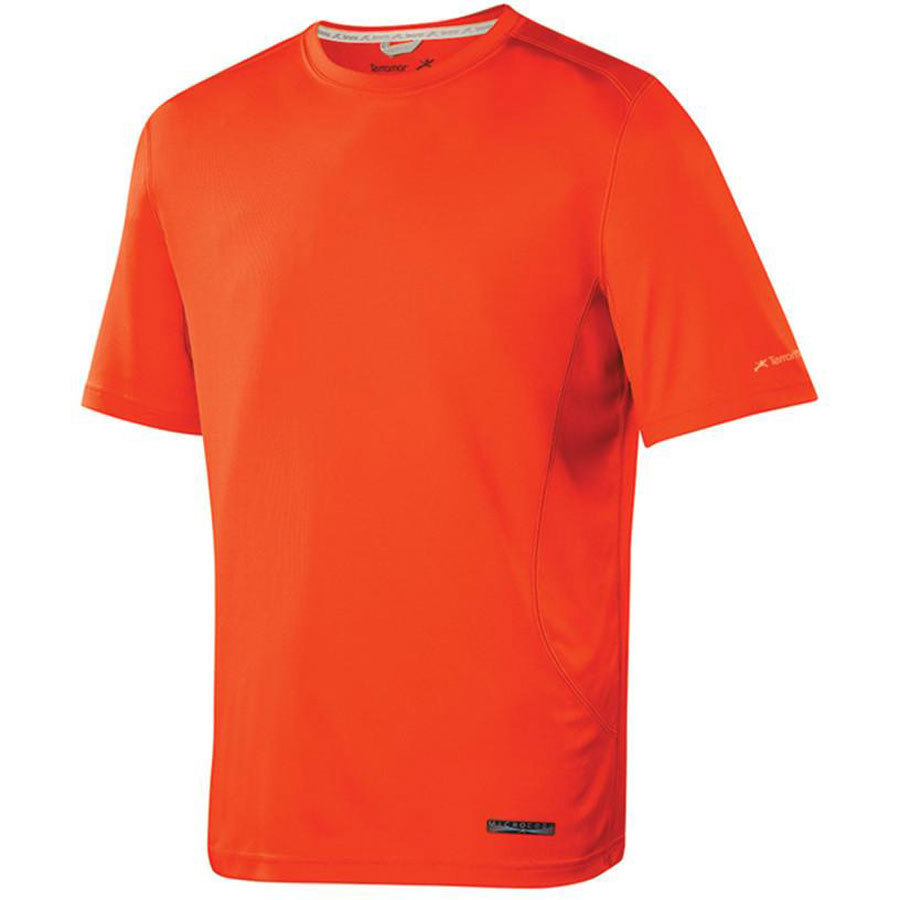 Terramar Microcool Safety Crew Neck Short Sleeve T-Shirt for Men Small Safety Orange product image