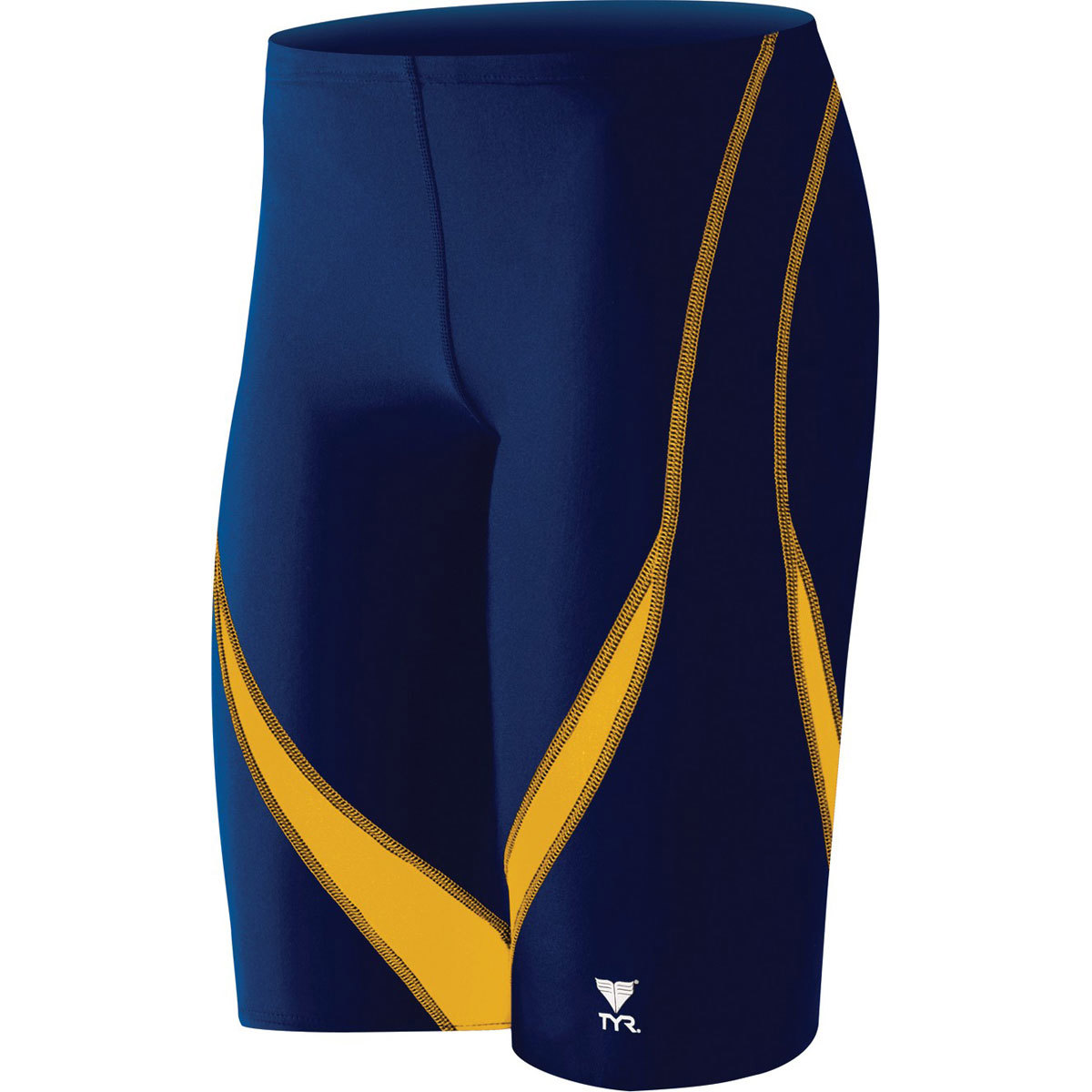 TYR Alliance Splice Jammer Men's Swimsuit 36 Navy/Blue/Yellow product image