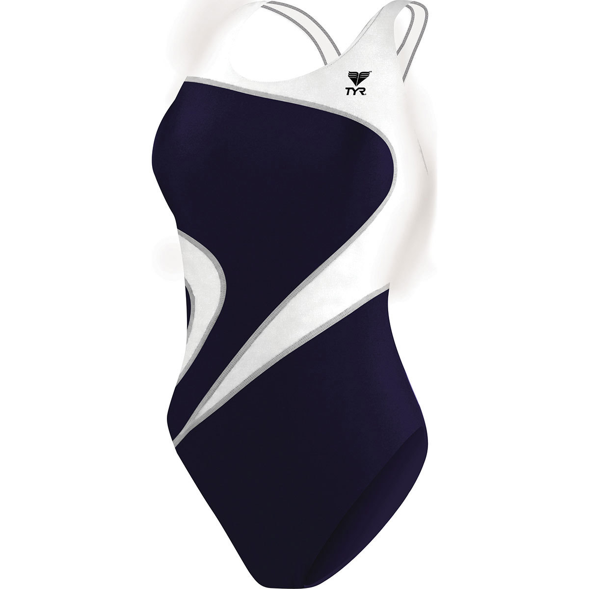 TYR Alliance T-Splice Maxfit Women's Swimsuit 32 Navy/White product image