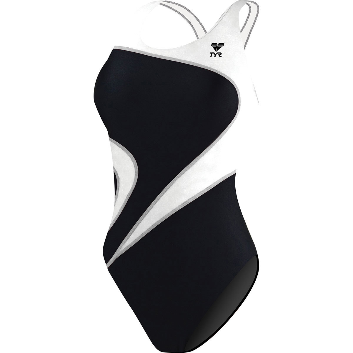 TYR Alliance T-Splice Maxfit Women's Swimsuit 26 Black/White product image