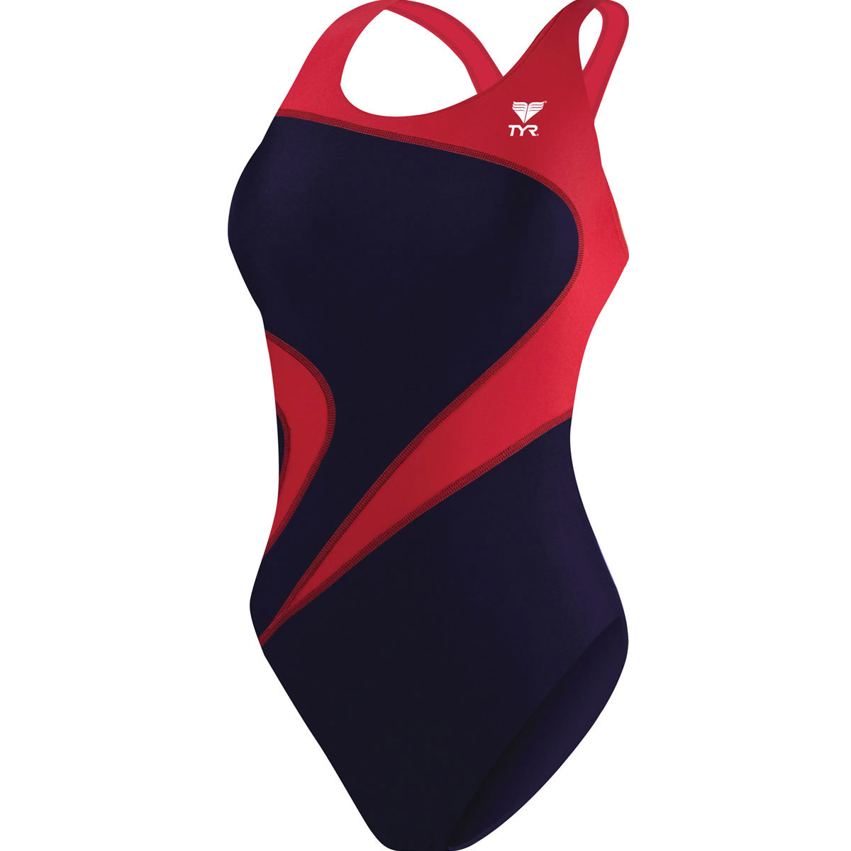 TYR Alliance T-Splice Maxfit Women's Swimsuit 30 Navy/Red product image