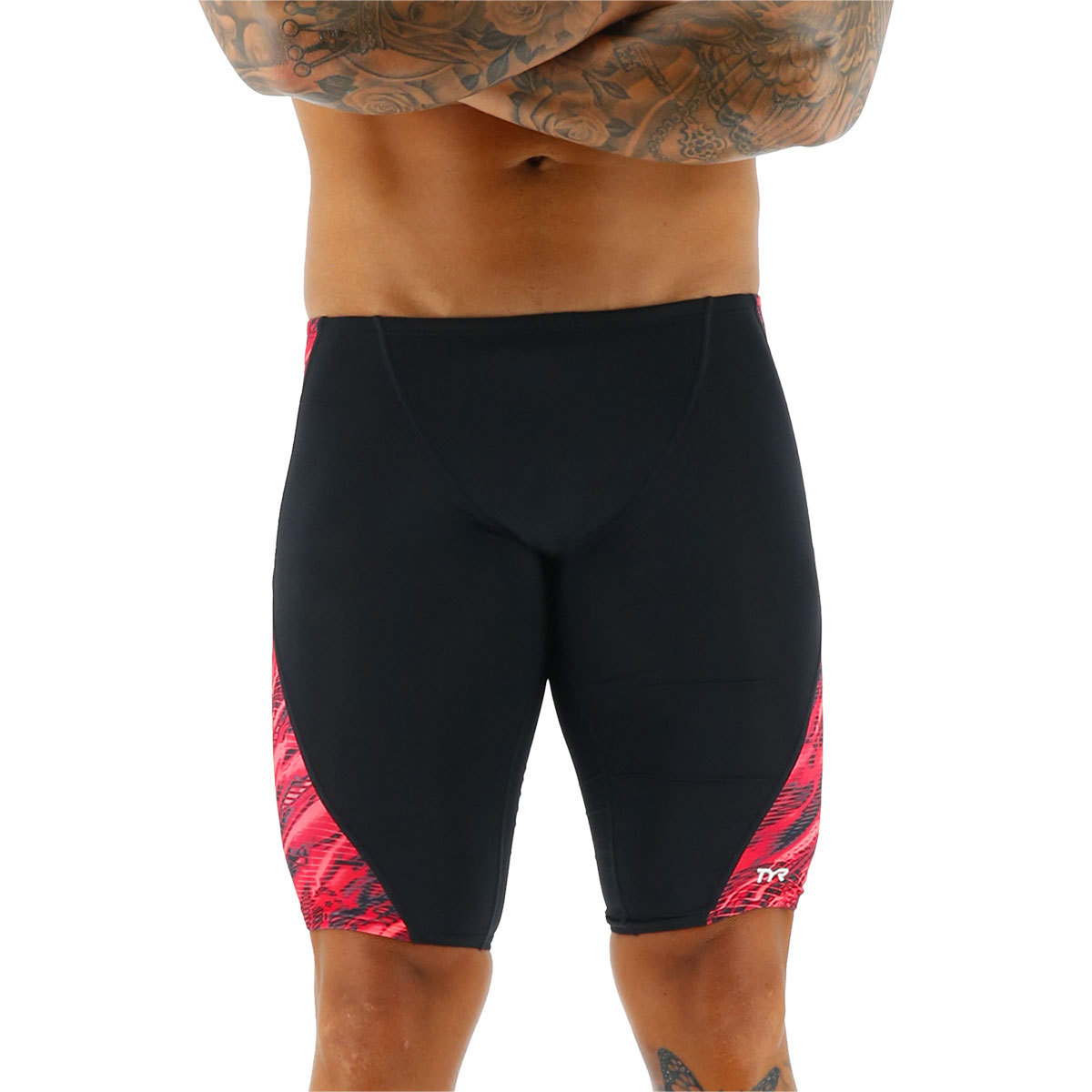 TYR Men's Cadence Blade Splice Jammer Red 32 product image