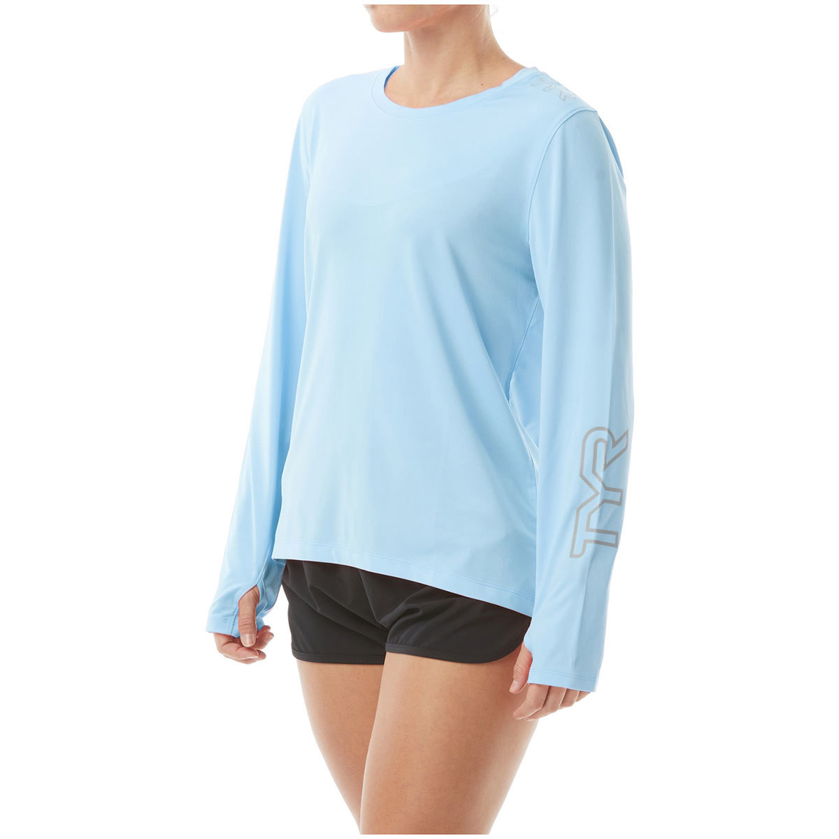 TYR SunDefense Long Sleeve Shirt for Women Large Sky Blue product image