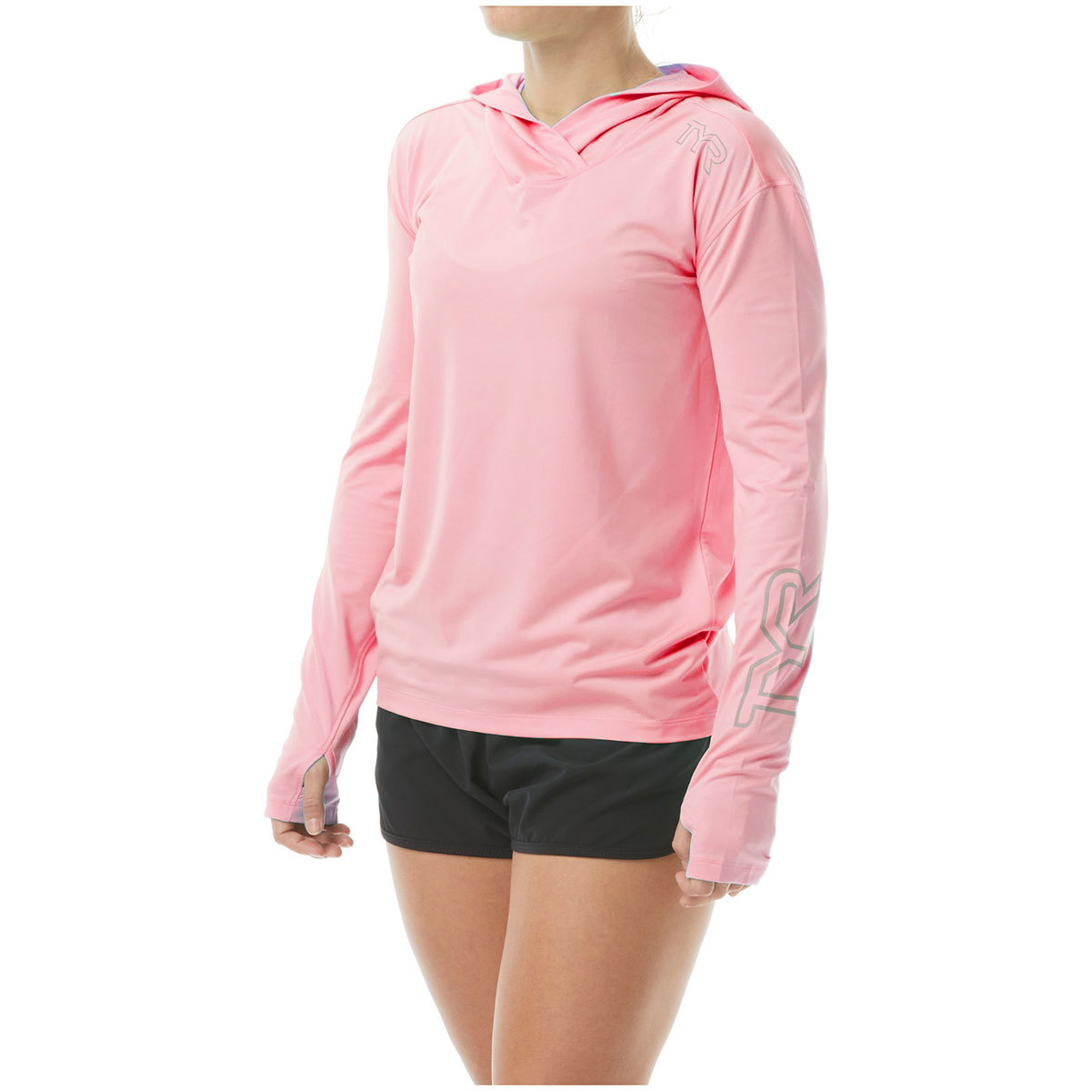 TYR Sundefense Hooded Shirt for Women X-Large Coral product image