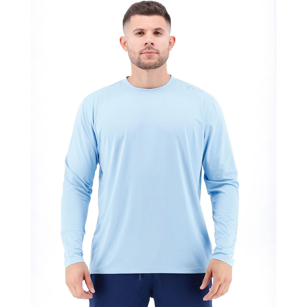 TYR SunDefense Long Sleeve Shirt for Men XX-Large Sky Blue product image