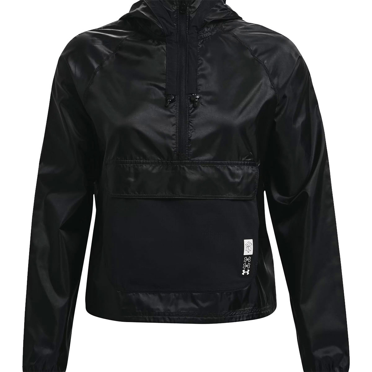 Under Armour UA Run Anywhere Anorak Jacket For Women Black/Reflective Small product image