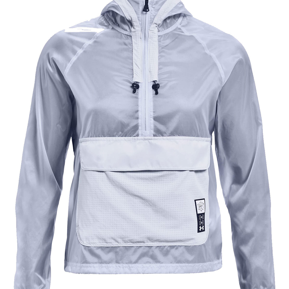 Under Armour UA Run Anywhere Anorak Jacket For Women Isotope Blue/Black Medium product image