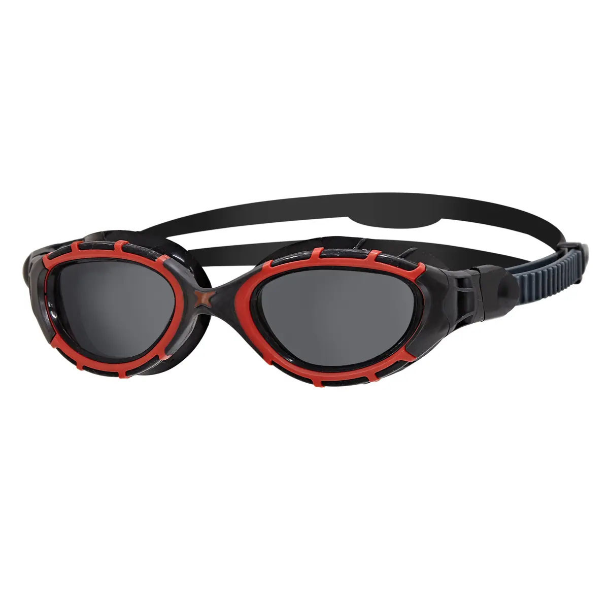 Photos - Swim Goggles Zoggs Predator Flex Polarized Smoke Lens  Black/Red Small 